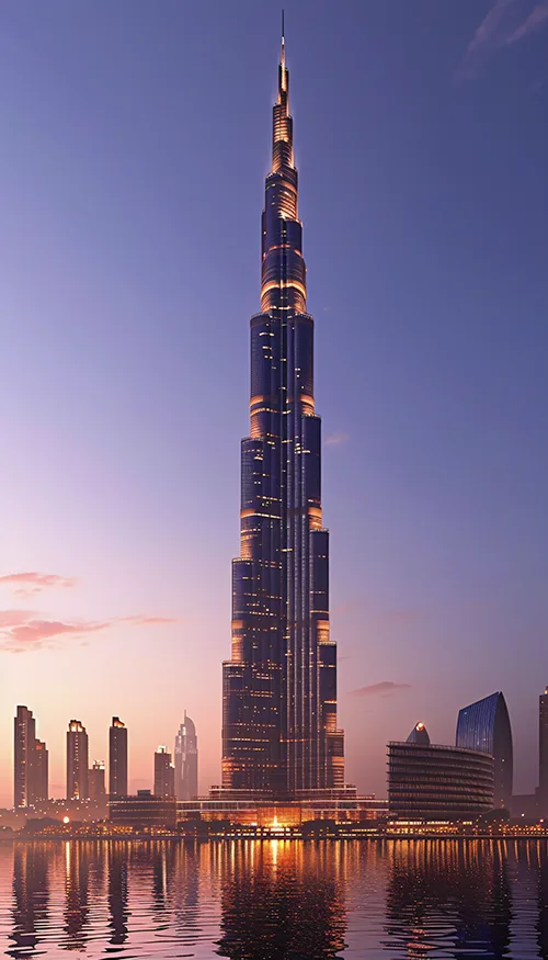 burj khalifa ansicht, das höchste Gebäude der welt wurde von EMAAR gebaut