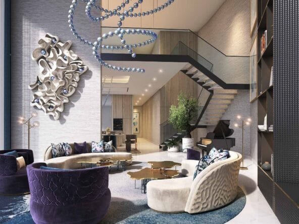 Canal Heights DAMAC Penthouse Wohnzimmer