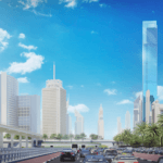 Burj Azizi toren vanuit de verte