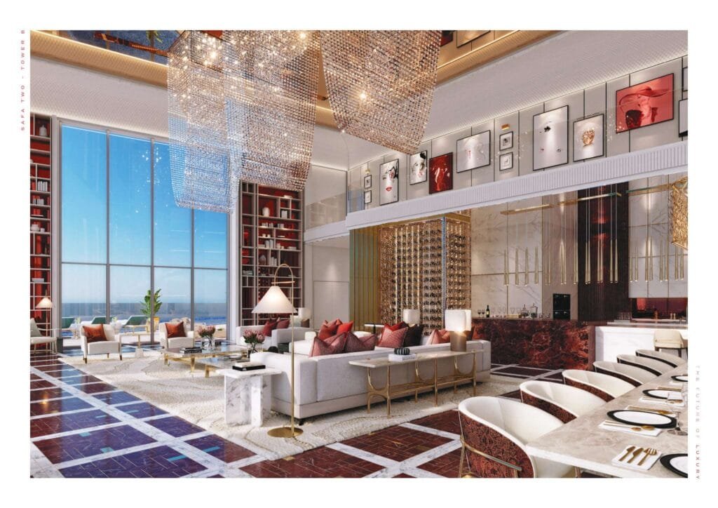 DAMAC Grisogono Penthouse Wohnzimmer