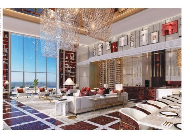 DAMAC Grisogono Penthouse Wohnzimmer