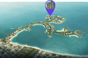 Cal del Mar Insel von weiten